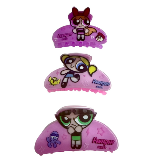 Power Puff Girls - Hair Claw Clip set of 3
