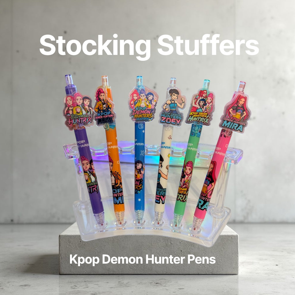 K-Pop Demon Hunters GROUP  Cartoon Printed Black Gel Pen